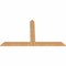 Ekena Millwork Portland Timber Gable Bracket, Western Red Cedar, 72"W x 42"H x 1 1/2"D x 5 1/2"F, 14/12 Pitch GBW072X42X0206POR00SWR - alternate 4
